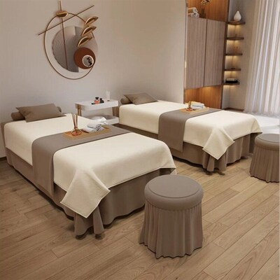 Beauty Bedspread Four-piece Set High-end Simple Beauty Salon