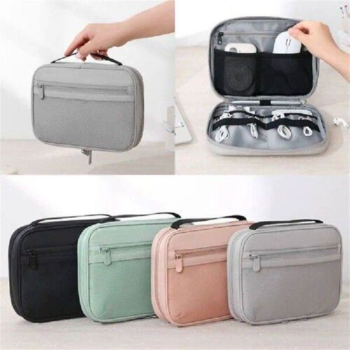 Zipper Data Cable Organizer Bag Portable Protective Cover