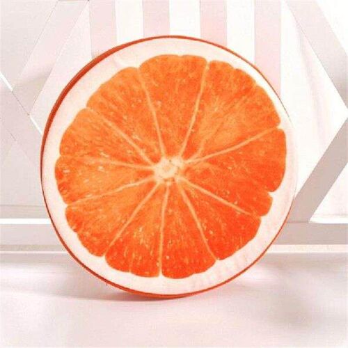Fruit Design Round Soft Plush Cushion Thicken Office Chair