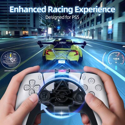 Steering Wheel For PS5 Controller Racing Games Gamepad Repla