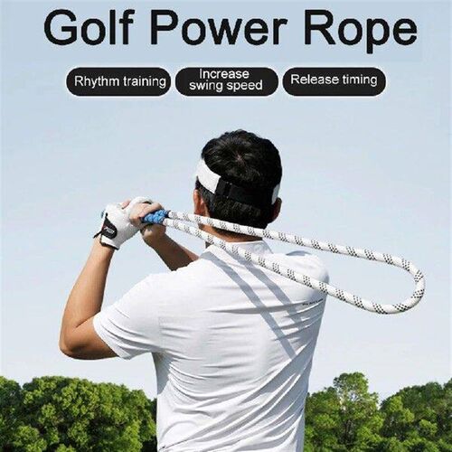 Portable Golf Swing Rope Golf Swing Training Aid Anti Slip