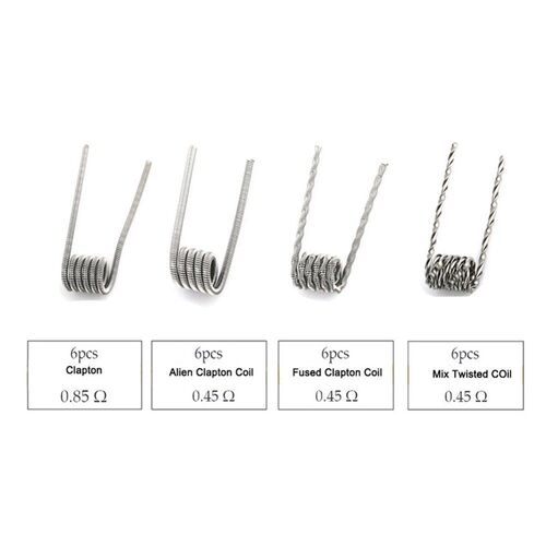 Organic Cotton Prebuilt Coil Kit Vape Cotton Twisted Alien C