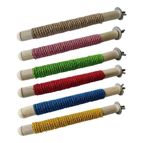 Bird Cage Branch Standing Chewing Toy Wood Bird Grinding