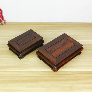 红木工艺品底座 老挝大红酸枝交趾黄檀小壶座 紫砂壶奇石小木座