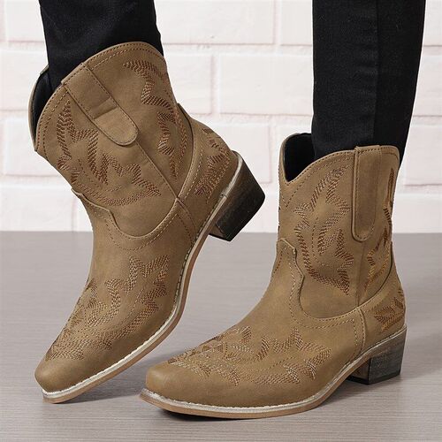 Winter Cotton Boots Chunky Heel Womens Shoes 2025 FW