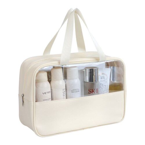 Portable Travel cosmetic bag Women Transparent Makeup Bag La