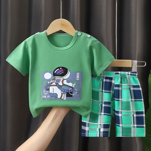 Kids Cool Boy Summer Clothes 2022 Thin Suit Baby Fashion Sho