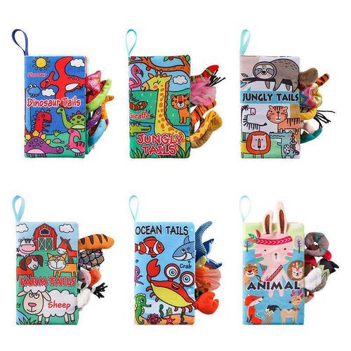 Hot Sale 0-36Month Baby Early Learning Educate Toy Tail Clot