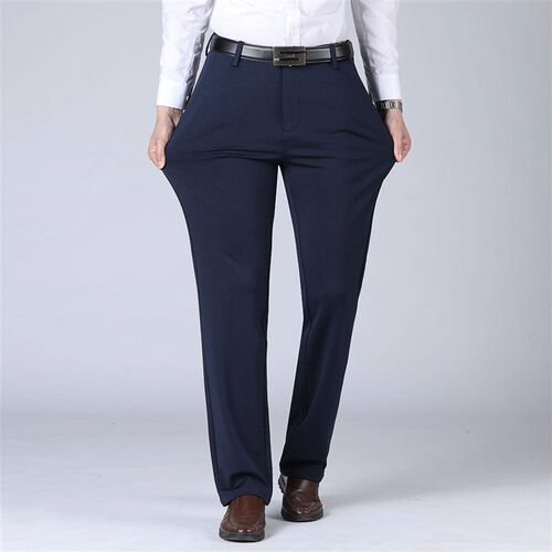 Thick High-elastic Velvet Thickened Middle-aged Mens Trouse