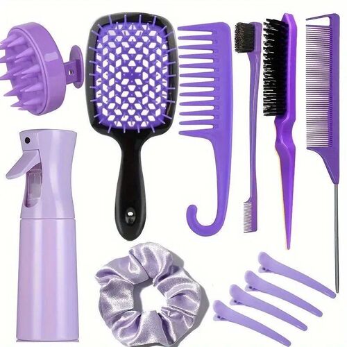 Detangling Brush Hair Set Easy Clean Hair Care Styling Tools