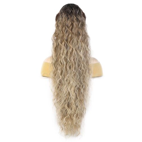 Wig tail Womens Water Ripple Long Curly Hair Fluffy Corn Ho