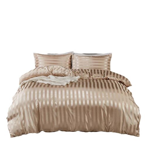 Shein/temu/satin Imitation Silk Satin Three-piece Set Duvet
