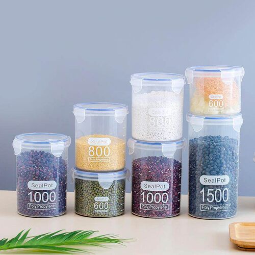 Kitchen airtight containers, plastic food storage jars, stor