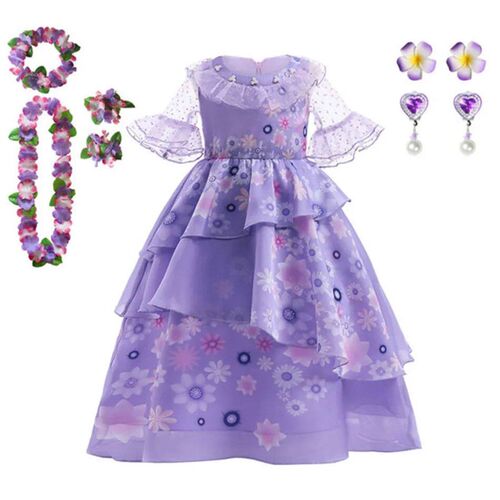 Encanto Costume Princess Dress Suit Charm for Girls Cosplay