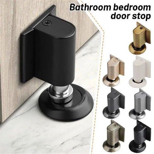 Zinc Alloy Mechanical Door Stop Nail Free Door Stopper Door