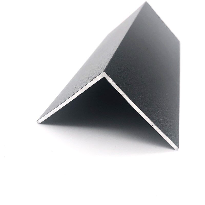 铝合金哑光磨砂黑色角铝50*50厚2.0边装饰压条直角铝角铁铝型材