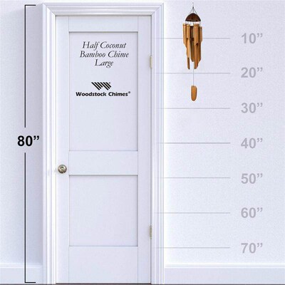New Bamboo Wind Chimes Mobile Windchime Church Bell Hanging