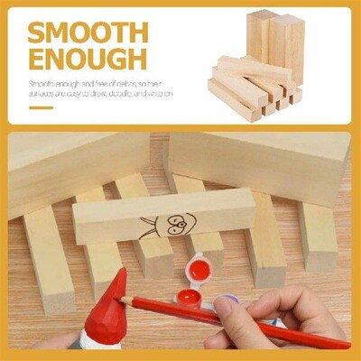 10 Pcs Carved Basswood Strips Unfinished Bs Carving