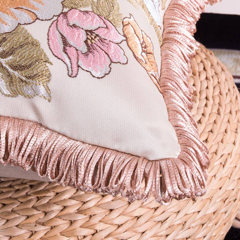 靠垫长方形客厅欧式提花靠包抱枕含芯床头家用绣花红木腰靠背,居家布艺,靠垫/抱枕,淘宝优惠券,粉丝福利购,淘宝优惠卷