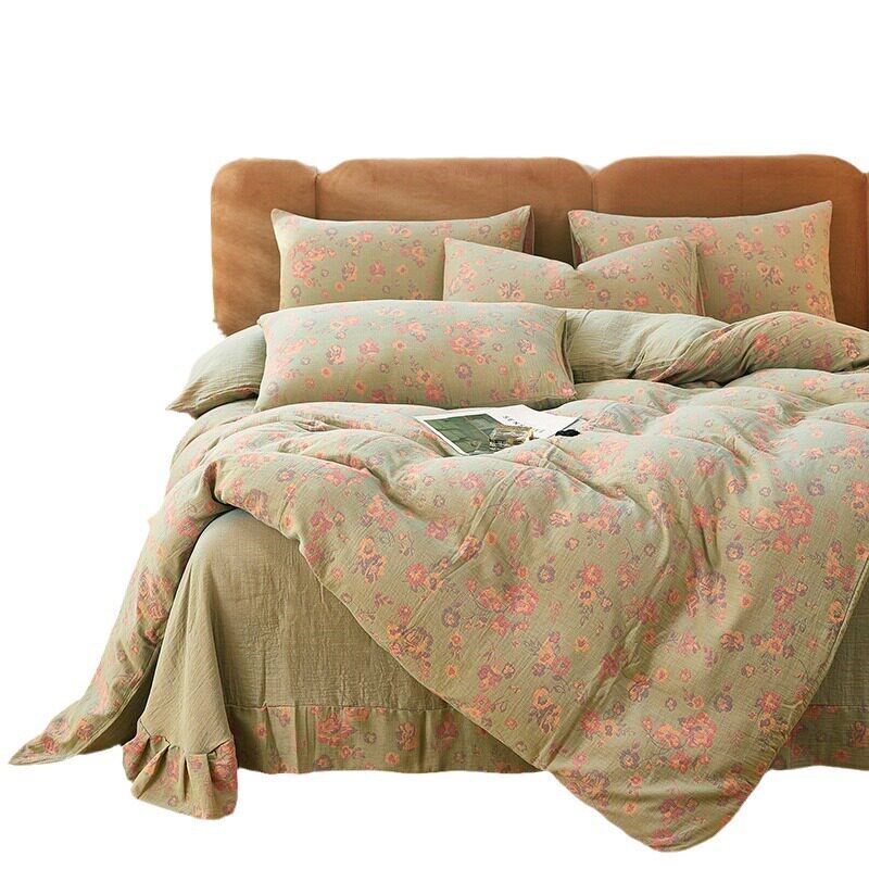 Tton Double Gauze Four-piece 4 Double Naked Sleeping Class A