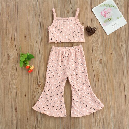 4 Colors Lovely Children Girls Summer Clothes Toddler Kids G