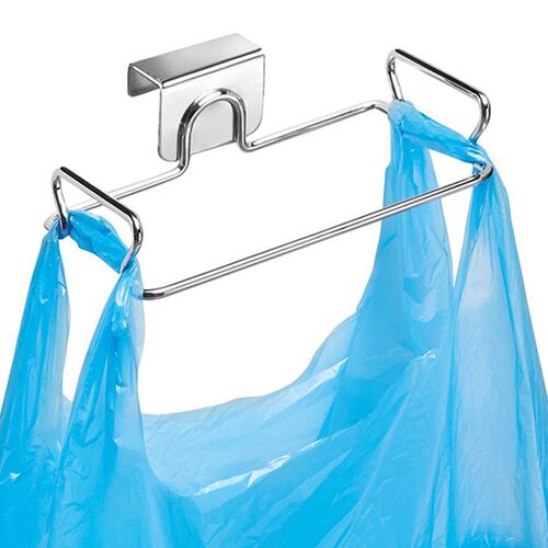 Kitchen Trash Rack Cabinet Door Garbage Bags Holder Stainles
