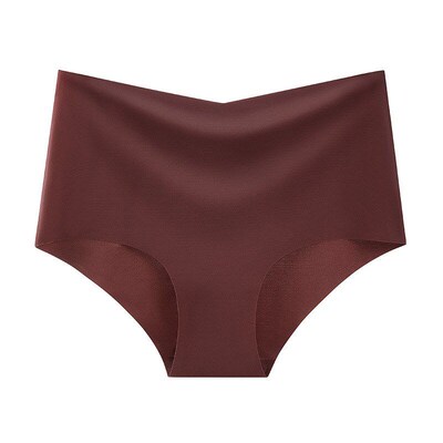 High Waist Plus Size Panties for Women Sexy Ice Silk Invisib