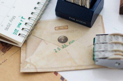 Retro Date Roller Stamp DIY Seal Clear Stamps Craft Stempels