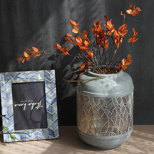 铝金属风灯蜡烛台床头灯装饰样板间软装配饰高档餐桌欧式摆件