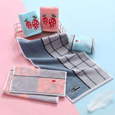 Childrens towel baby wash face small towel absorbent childr