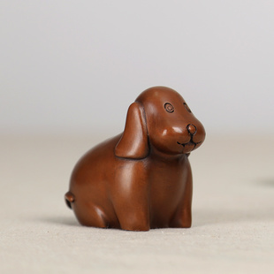 紫铜十二生肖鼠牛虎兔龙蛇马羊猴鸡狗猪可爱摆件客厅装 饰品礼品