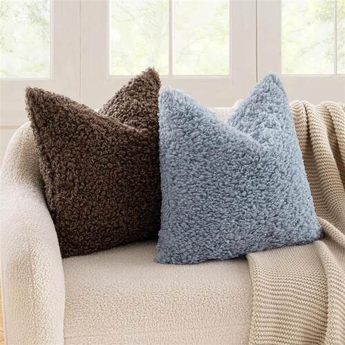 Lamb Fur Cushion Covering for Sofas Throw Pillow Home Decor