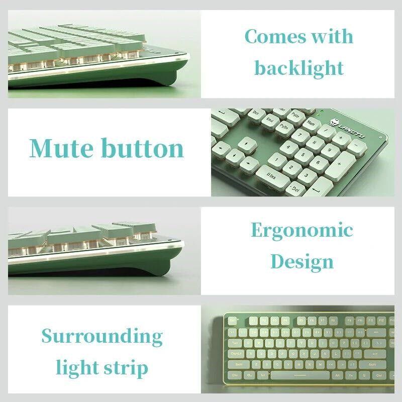 LangTu L1 Backlight Wired Mechanical Touch Silent Wireless K