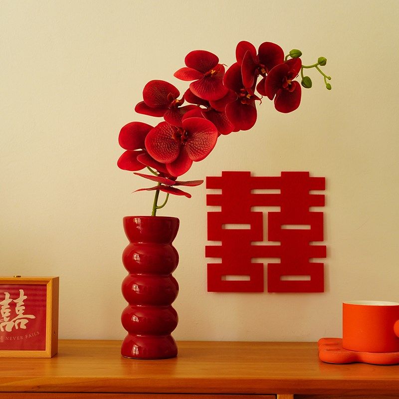 薇妮婚品喜字婚房布置桌面装饰囍折纸摆件结婚卧室客厅婚庆花瓶,节庆用品/礼品,婚房装扮用品,淘宝优惠券,粉丝福利购,淘宝优惠卷