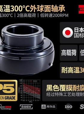 KIF耐高温外球面轴承UC20 205 20 207 208 209 210 2 2