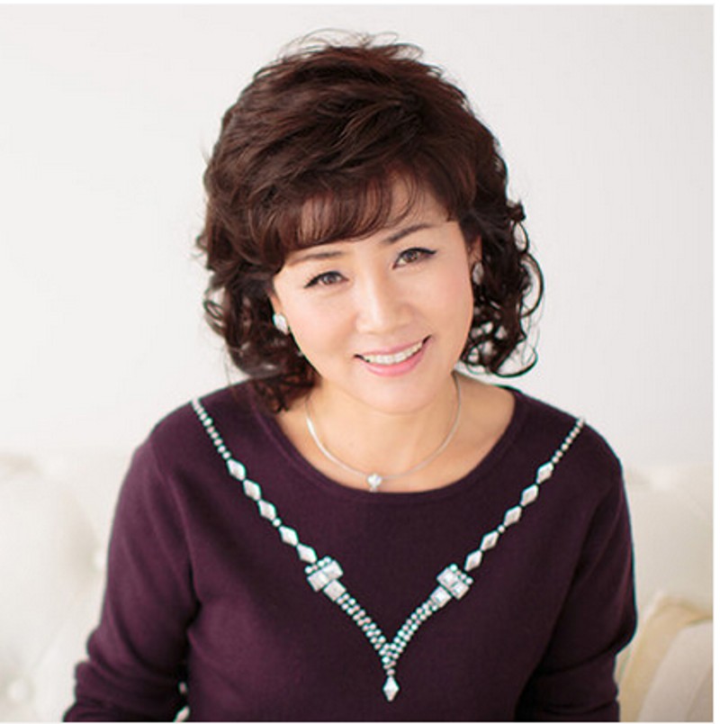 女士假发中长卷发韩国新款中老年假发套彰显高贵气质妈妈中年假发