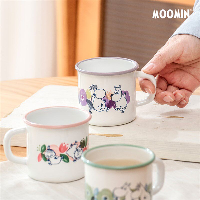 姆明搪瓷茶具 秋冬煮茶壶大容量可爱喝茶杯电磁炉 创意乔迁礼物