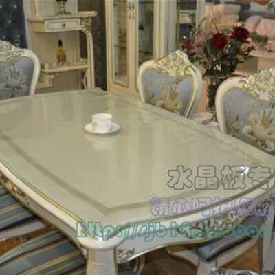 中田软玻璃餐桌垫加厚防水茶几桌垫透明磨砂防水防油水晶板桌布