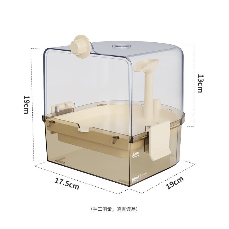 鹦鹉自动循环洗澡盒器大号浴室鸟笼用品浴房虎皮牡丹玄凤洗澡浴盆