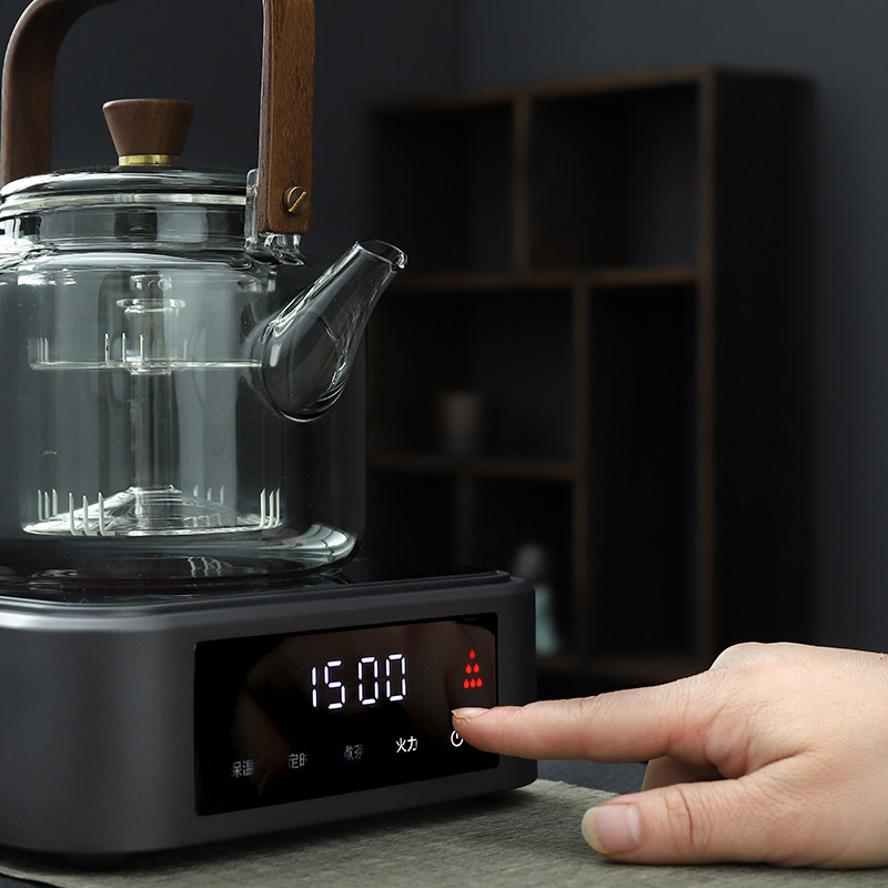 黑晶炉泡茶炉方型迷你家用铁壶玻璃壶煮茶器静音泡茶光波炉非电磁
