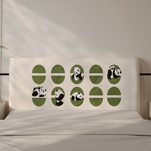 简约风实木硬板床头软包套罩2024新款1米5床头靠背保护布改造神器