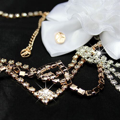 2023 New Fashion Womens Wedding Bride Love Heart Multilayer