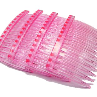 10 Clear Plastic Hair Clips Side Combs Pin Barrettes 70X40mm