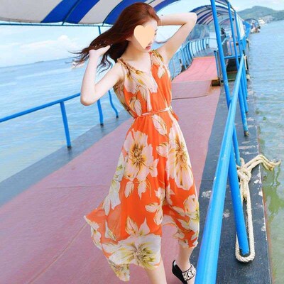 Bohemian Dress Summer Chiffon Long Dress Womens Long Fairy