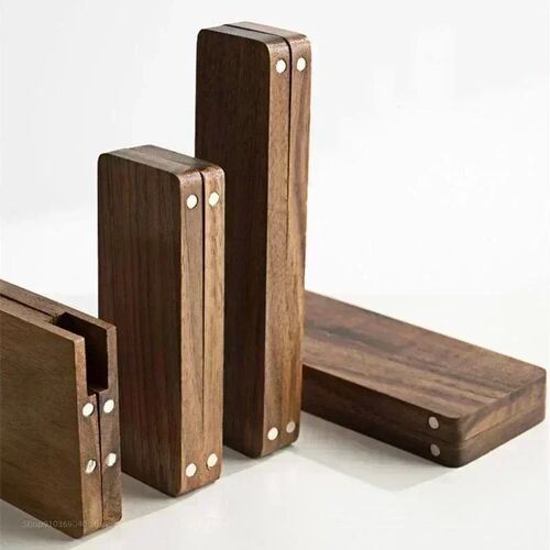 Portable Wooden Handmade Watercolor Paint Palette Empty Magn