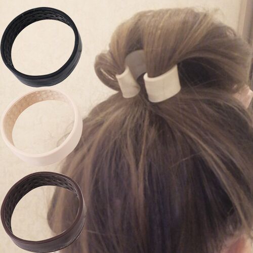 Woman tail Holder Hair Tie Foldable Hair scrunchies Silicone