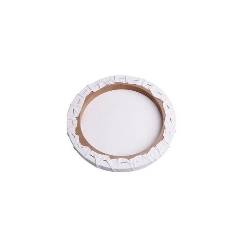 White Blank Panels Round Canvas Board Wooden Frame Art Artis