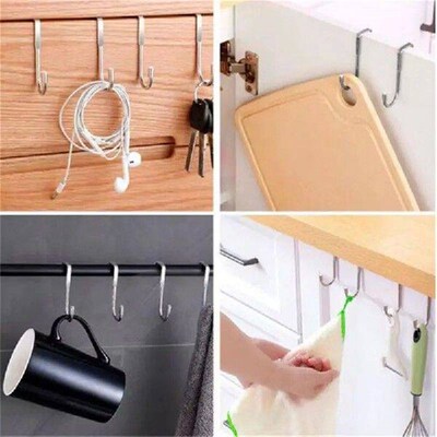 304 Stainless Steel Hook Free Punching Double S-Shape Hook