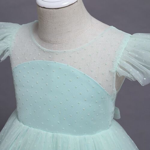 Girls Mesh Tulle Princess Dress For Kids 4-10 Years Wedding