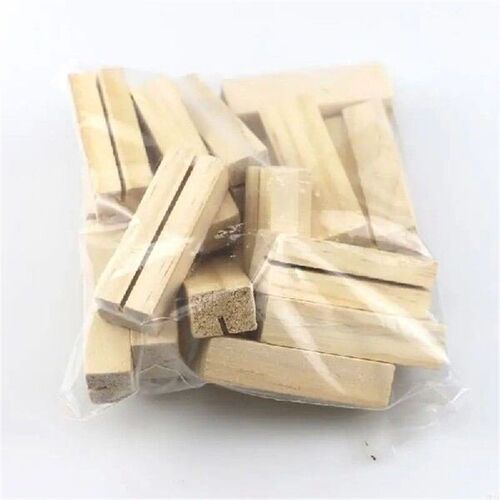 E06A 20pcs Natural Name Memo Clips Photo Holder Business